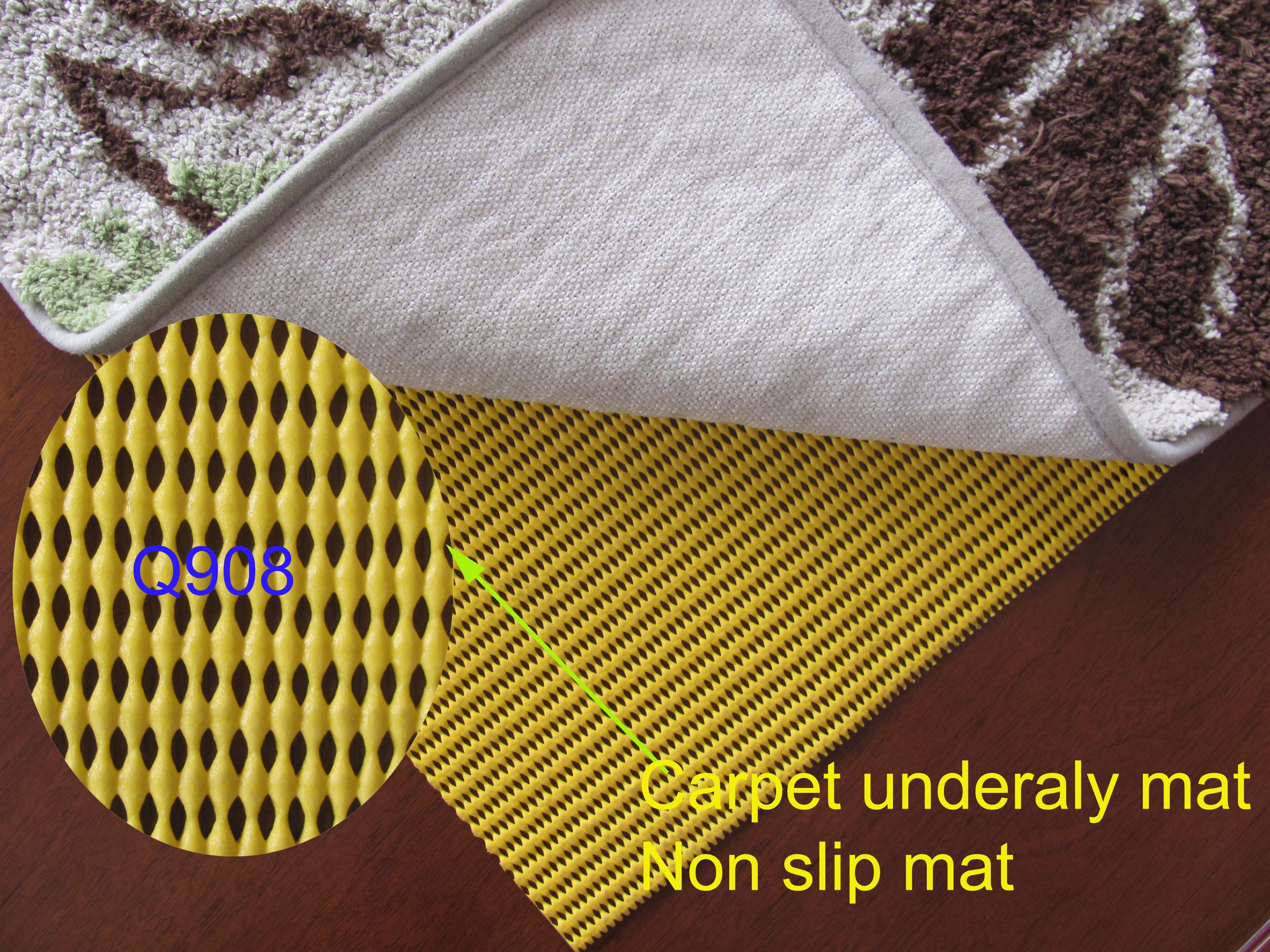 The Yellow Carpet Underlay Is Anti-skid, Wear-resistant And Durable