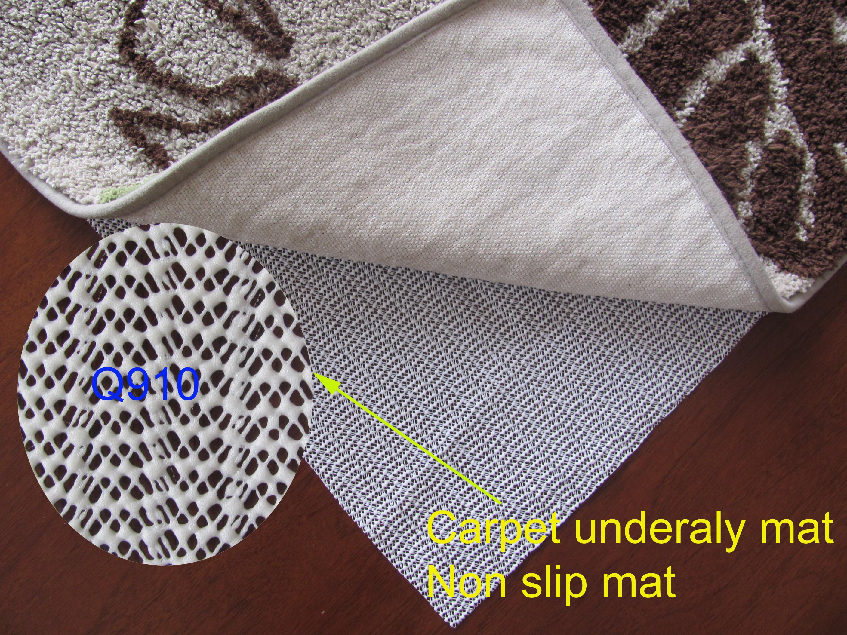 White Fine Hole Anti-skid Carpet Underlay, Household Water Absorbing And Wear-resistant PVC